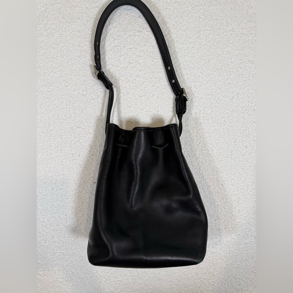 Genuine Coach Vintage USA Legacy Drawstring Leather Hobo Bag 9165 Black Leather - Picture 2 of 7